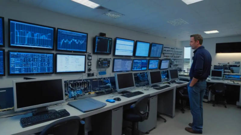 Laboratorio tecnológico espacioso y altamente modernizado