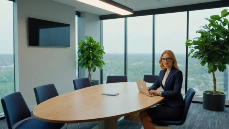 Sala de conferencias moderna y profesional